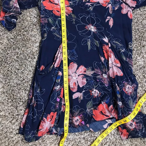 Free People Blue Floral Flowy Mini Dress - Picture 10 of 10